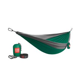 Гамак Grand Trunk Doppel-Fallschirm Nylon (Зелений/Вугільний) - Подвійний, для кемпінгу