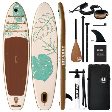 Надувний SUP Board BLÄTTER 10'6' (320x81x15 см) з аксесуарами та тримачем для камери, до 150 кг