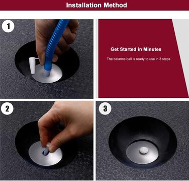 Фітбол для фітнесу та реабілітації 59 см з шипами, для зміцнення м'язів кора, масажу та зняття болю, Body Balance
