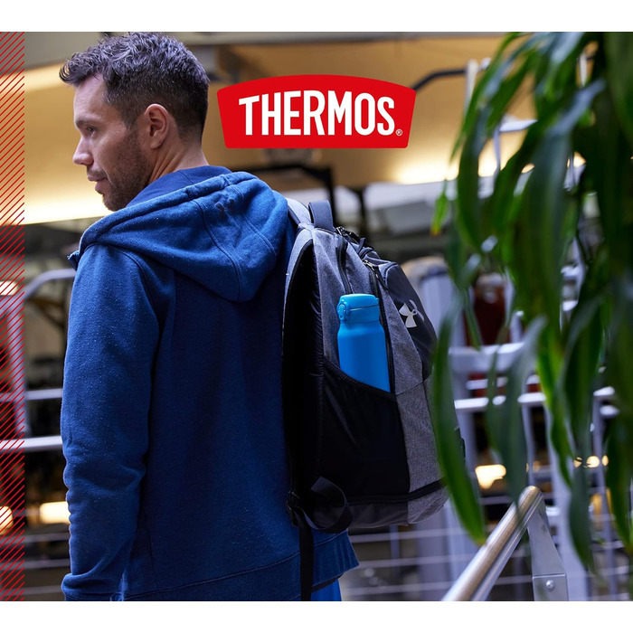 Термос-пляшка ULTRALIGHT 0,5 л, бірюзова, нержавіюча сталь, зберігає тепло 10 годин, холод 20 годин, герметична для води, чаю та напоїв