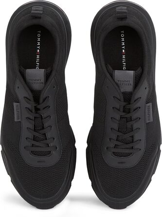 Кросівки Tommy Hilfiger Runner для чоловіків, чорні, легкі, з сучасного трикотажу, розмір 40 EU