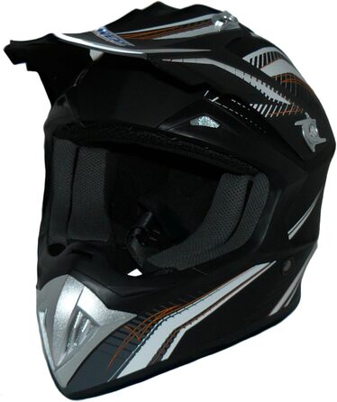 Мотошолом Motocross/Enduro protectWEAR FS-603-SW, чорний матовий, розмір M