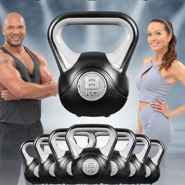 Гиря Miweba Sports KB200 8 кг для кросфіту та фітнесу, бодіфренд, для дому та вулиці