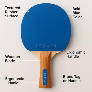 Набір для настільного тенісу UNIQU на 4 гравці | Переносний набір з ракетками та м'ячами | Ідеально для професіоналів та початківців