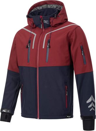 Чоловіча куртка Softshell Rock Creek Outdoor H-222, виночервона, розмір M