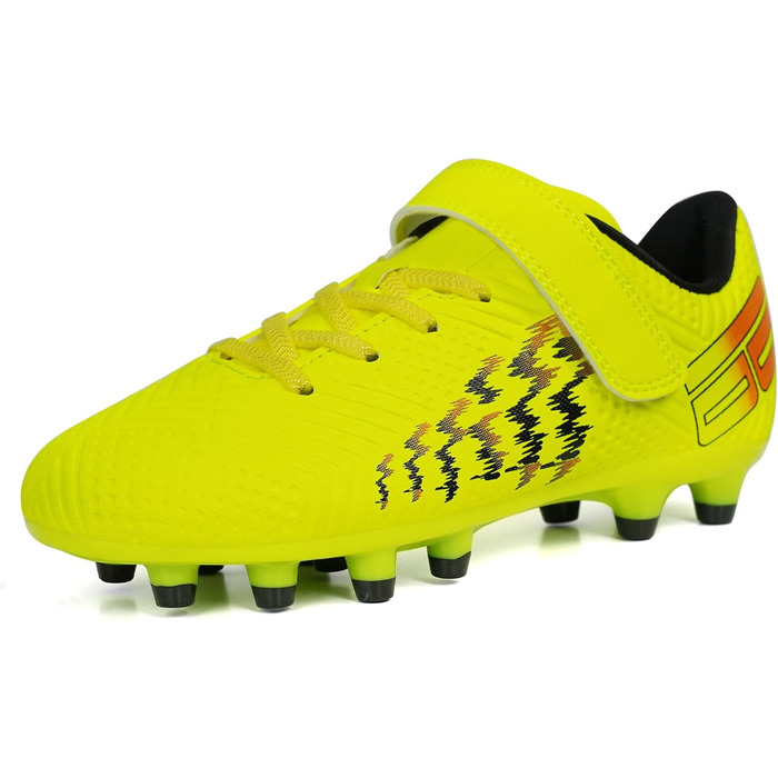 Дитячі футбольні бутси JABASIC для гри на твердих поверхнях, розмір 37 EU, колір лайм