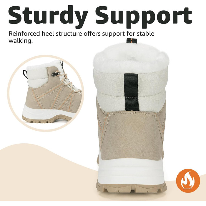 Зимові черевики Mishansha для жінок, утеплені, водонепроникні, для піших прогулянок, розмір 36-42, колір абрикосовий