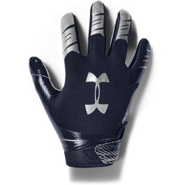 Дитячі рукавички Under Armour F7 YTH для хлопчиків, розмір Small, колір: темно-синій (Midnight Navy) / металевий срібло