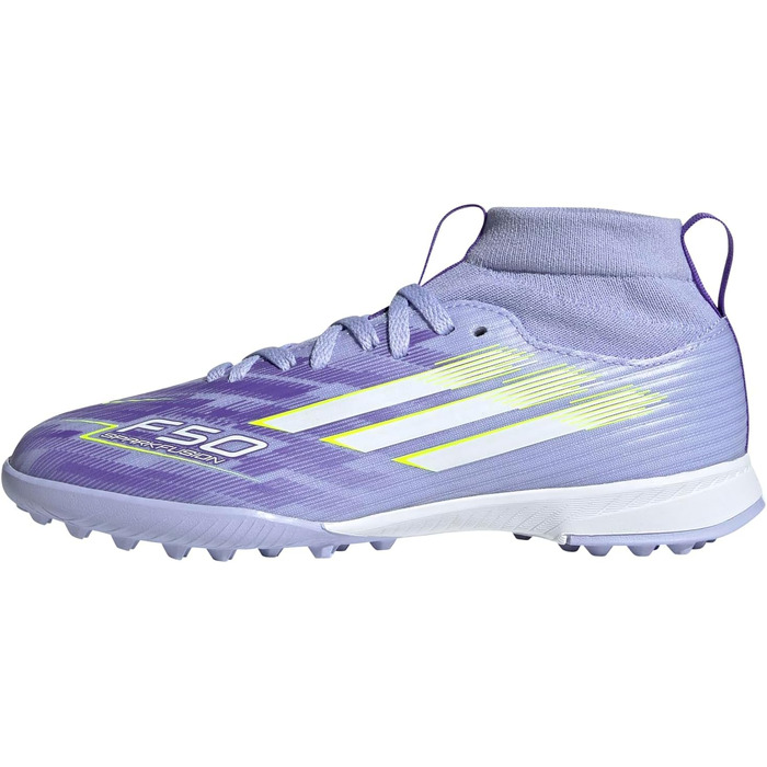 Дитячі футбольні бутси Adidas F50 SPARKFUSION League W Mid Turf - Violet Tone, Lucid Lemon, Purple Rush, 37 1/3 EU