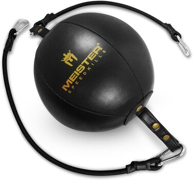 Спортивна сумка Meister SpeedKills з міцної шкіри, з еластичними шнурами та легким латексним мішечком (великий, 22.9 см)