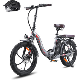Електровелосипед Fafrees F20 PRO 20'' 250Вт 36В 18А·год, складаний фетбайк з Shimano 7S, для міста та бездоріжжя, для чоловіків і жінок, швидкість 25 км/год