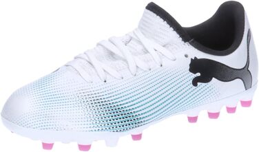 Дитячі футбольні кросівки PUMA Unisex, 28 EU, білий/чорний/рожевий