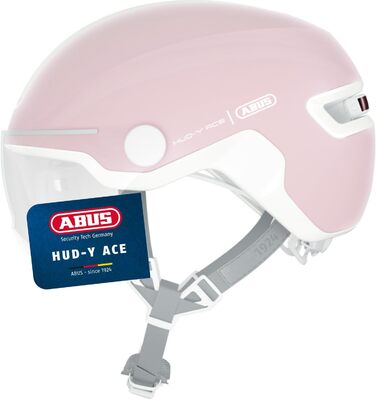 Велосипедний шолом ABUS Stadthelm HUD-Y ACE з візором та магнітним LED-ліхтарем, для жінок і чоловіків