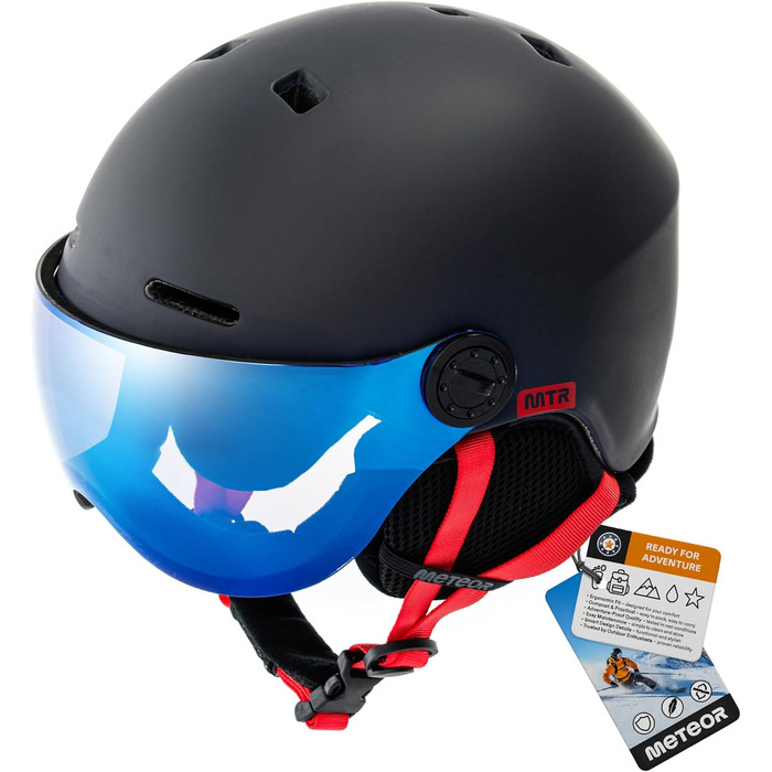Шолом гірськолижний дитячий/жіночий/чоловічий Meteor, Navy blue (53-55 см)