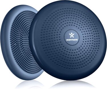 Крісло-подушка BodyMate для балансу та тренувань, 34 см, з насосом (NAVY-PEONY)
