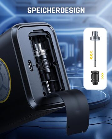 Електричний портативний компресор Fanttik X9 Pro 150 PSI з LED для авто, велосипедів, мотоциклів та м'ячів
