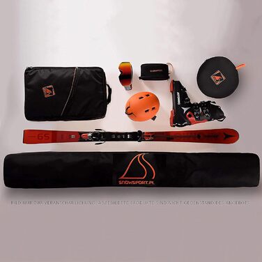 Чохол для двох пар лиж SnowSport Prestige, товста підкладка, для лиж і палиць, підходить для подорожей літаком, автобусом, авто