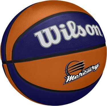 Баскетбольний м'яч WILSON WNBA Team Tribute Phoenix Mercury, офіційний, жіночий, розмір 15,2–72,4 см