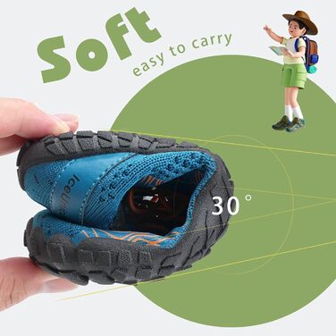 Дитячі шльопанці IceUnicorn для хлопчиків та дівчаток: шкарпетки для плавання, піску, трекінгу, 31 EU