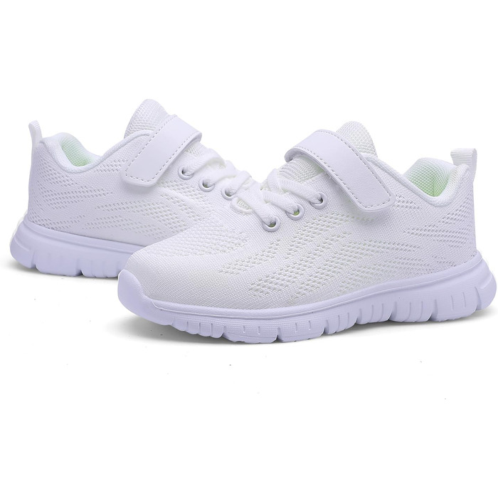 Дитячі кросівки для спорту та активного відпочинку: легкі, дихаючі, універсальні (36 EU, білий)