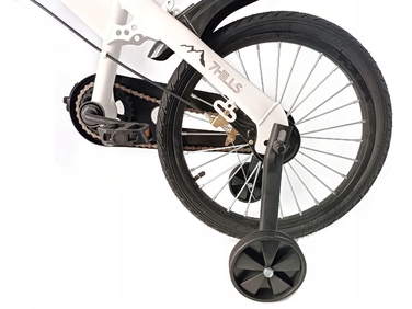 Дитячий велосипед 7Hills, білий, 16 дюймів, 1 швидкість, з крилами та дзвоником