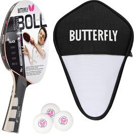 Настільний тенісний ракетка Butterfly Timo Boll Black 85030, професійна, ITTF сертифікований накладка Wakaba, анатомічна ручка, для досвідчених гравців