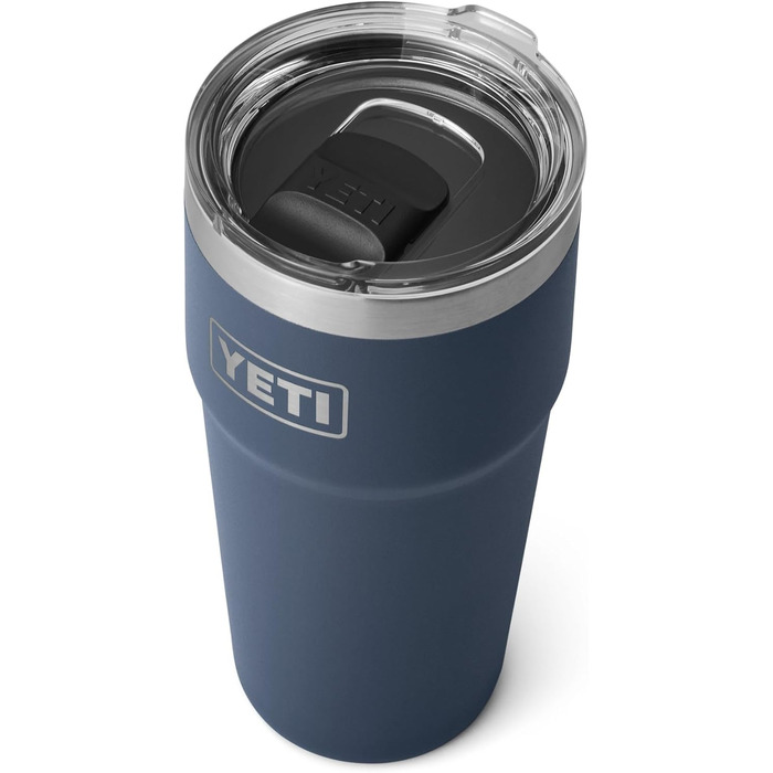 Термокружка YETI Rambler 591 мл з кришкою MagSlider, синя, сталева, для напоїв