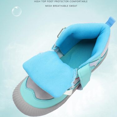 Дитячі трекінгові черевики Barefoot для хлопчиків та дівчаток, Zero Drop, широка передня частина, легкі, дихаючі, підошва не слизька, розміри 28-37 EU (05 Темно-синій, 32 EU)