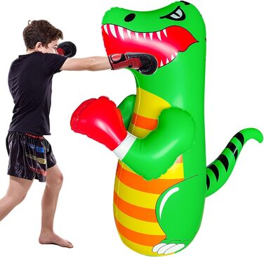Дитячий боксерський мішок з підставкою, боксерський мішок для кікбоксингу, надувний мішок-манекен, іграшки Cool Fun Toys, динозавр, для хлопчиків, спорт, подарунок, активний відпочинок