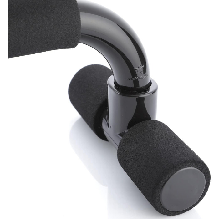 Набір для віджимань BODYMATE - 2 шт. - Нековзні ручки для віджимань, Push-Up Bars для силових та м'язових тренувань, чорний колір