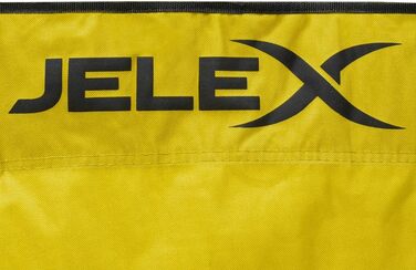 Кемпінговий стілець JELEX Expedition з підлокітниками та тримачем для напоїв, чорний, зелений, блакитний