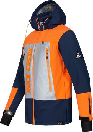 Чоловіча куртка-софтшелл Rock Creek Outdoor H-238, темно-синя, розмір 3XL