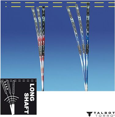 Бадмінтонна ракетка Talbot-Torro Isoforce 951, 100% карбон, довгий гриф, максимальна потужність, мультиконусна голівка, різні дизайни