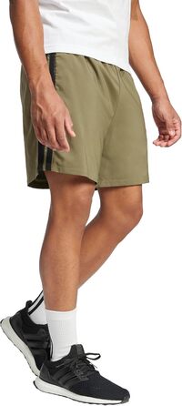 Чоловічі спортивні шорти adidas Performance Essentials Three Stripes (L Tall, Olive Green/Black)