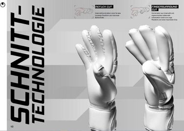 Воротарські рукавички Uhlsport для дорослих, розмір 9, темно-сірі/флуоресцентно-червоні/білі