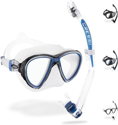 Набір для снорклінгу Cressi Quantum + Itaca Ultra Dry, універсальний, для дорослих