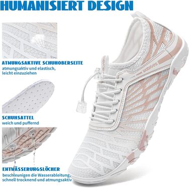 Аквашузи для плавання та серфінгу WateLves: чоловічі та жіночі, швидковисихаючі, унісекс, білі, фіолетові, помаранчеві, 40 EU