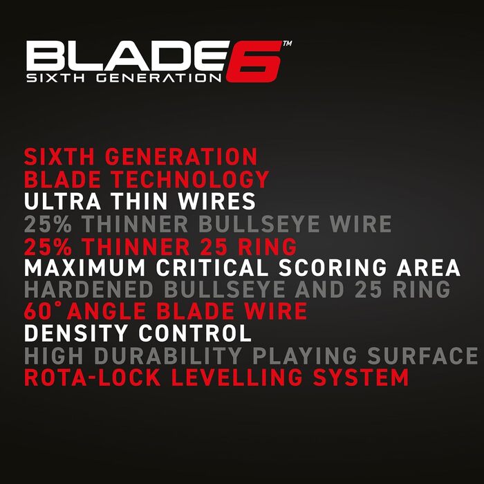 Професійна класична дротяна мішень WINMAU Blade 6 із сизалю для дартсу