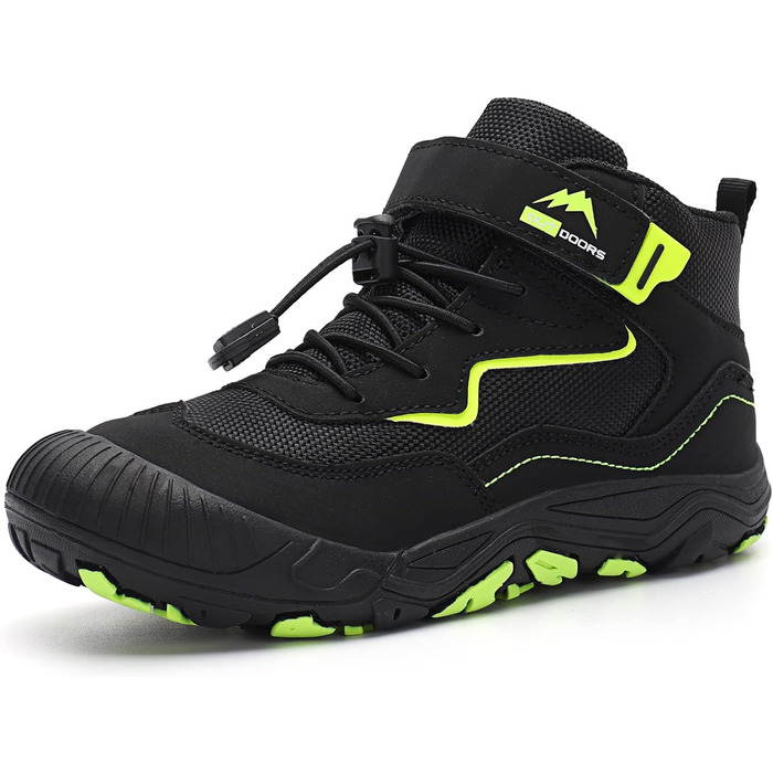 Дитячі трекінгові черевики FLIOZY - чорні, дихаючі, з антиковзкою підошвою, розмір 28 EU
