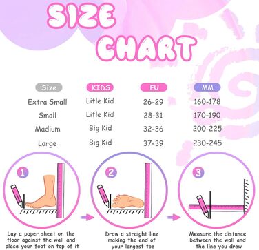 Роликові ковзани TOMSHOO для дівчаток, дитячі інлайни з LED-підсвічуванням, регульовані, для початківців, рожеві (XS, 26-29 EU)