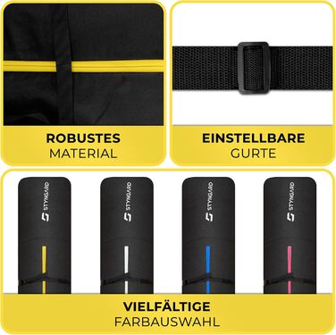 Чохол для лиж STYNGARD KITZBÜHEL (2 пари) - XXL, чорно-жовтий, водонепроникний