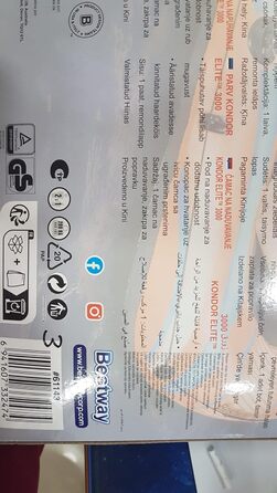 Надувний човен Bestway Kondor Elite 2000/3000 для однієї людини, міцні ручки, з'єднувальні клапани, різні розміри