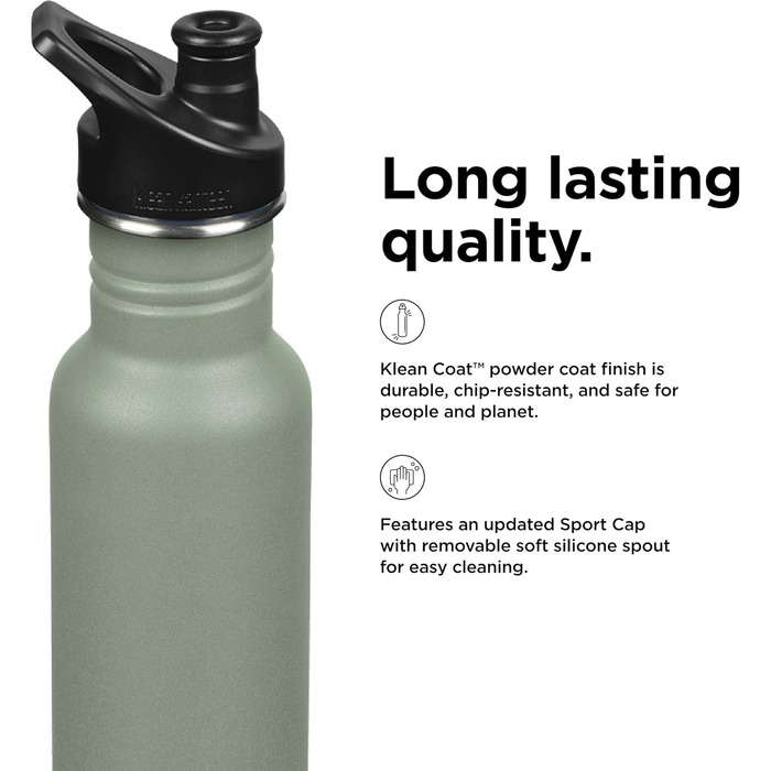 Пляшка для води Klean Kanteen Classic Narrow 532 мл, нержавіюча сталь, синя