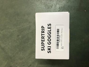 Сноубордична маска Supertrip для дорослих і підлітків, циліндрична, антифог, UV400, сумісна з окулярами, для шолома, біло-фіолетова