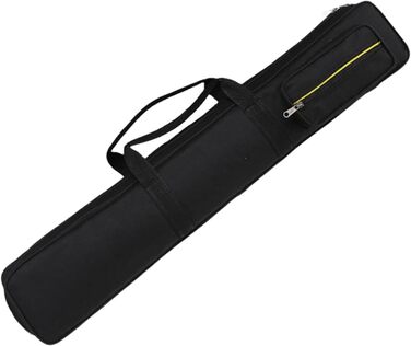 Чохол для кия Billard з 8 відділеннями, з ремінцем, ударостійкий, для кия з суглобом 1/2, чорний