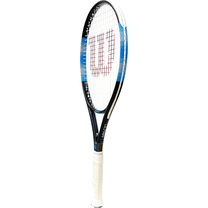 Тенісна ракетка Wilson Ultra Elite 105 для дорослих, розмір ручки 2 (4 1/4''), чорна/синя/біла