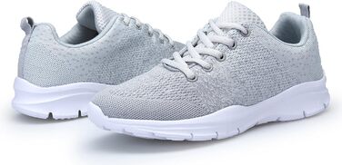Кросівки для бігу та фітнесу: дихаючі, легкі, сірі, 44 EU (для чоловіків та жінок)