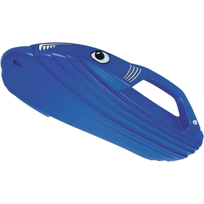 Дитячі сани Rolly Toys Snow Shark, ергономічне сидіння, з мотузкою, для дітей від 3 років, карвінгові, сині