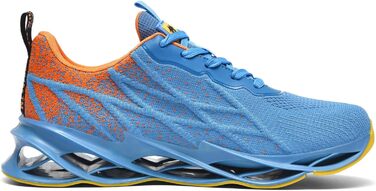 Кросівки для бігу та вулиці Frysen: дихаючі, для чоловіків та жінок, розміри 38-46 EU, білі (39 EU, синьо-помаранчеві)