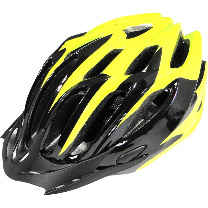 Велосипедний шолом Rymebikes Peak 56-58 см, жовтий флуоресцентний